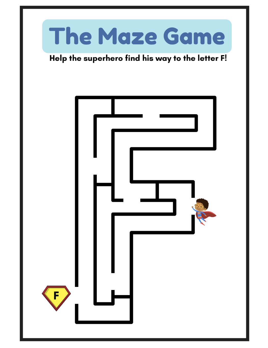 Maze Worksheet printable worksheet preview