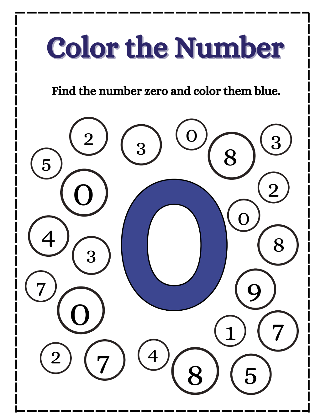 Numbers & Counting printable worksheet preview